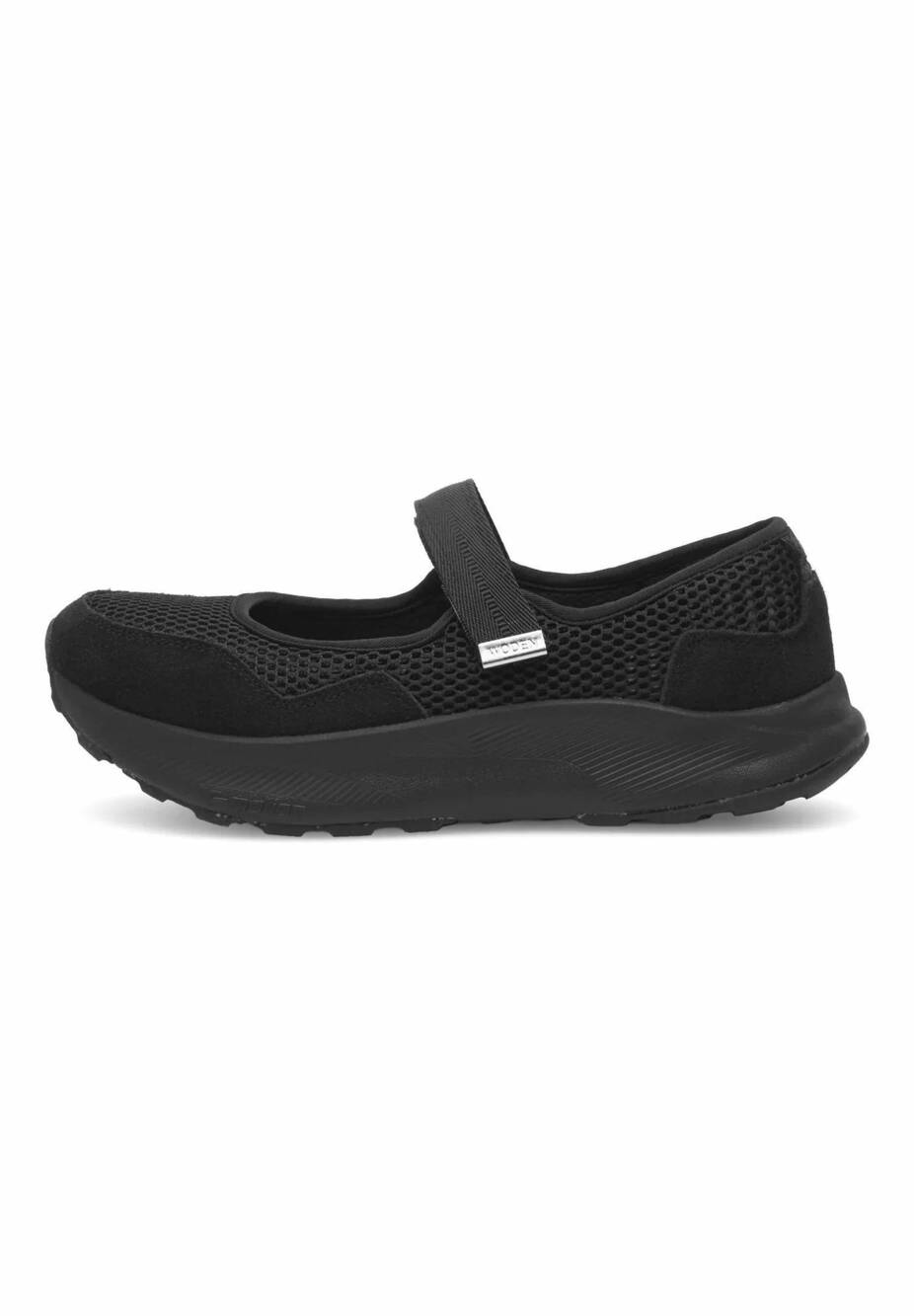 NEW WODEN women's mary mesh ballerina flat in black